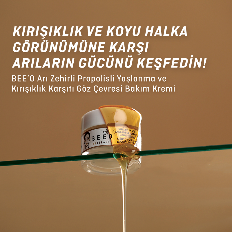 BEEO Arı Sütlü Propolisli Kırışıklık Karşıtı Göz Çevresi Bakım Kremi