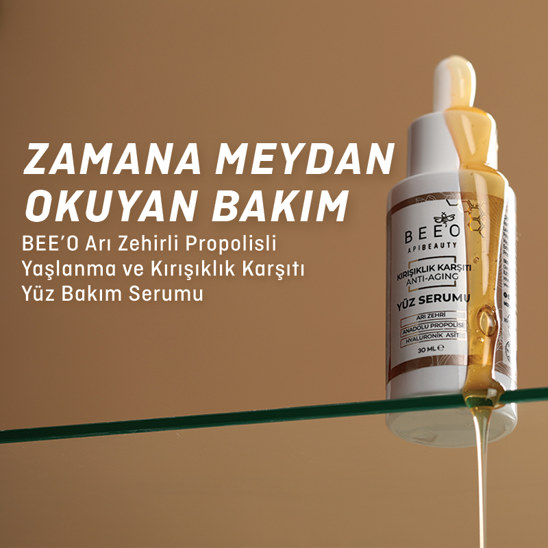 BEE’O Arı Zehirli Propolisli Kırışıklık Karşıtı Yüz Bakım Serumu