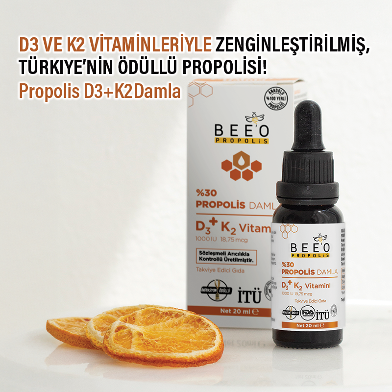 BEEO D3+K2  Vitaminli Propolis Damla