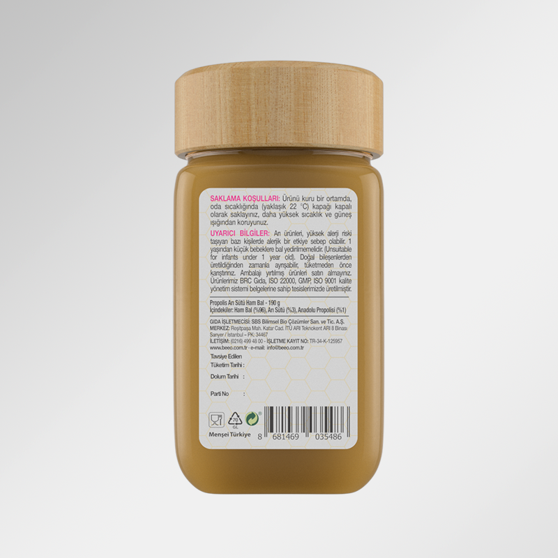 BEEO UP Propolis Arı Sütü Ham Bal Karışımı (Çocuk)