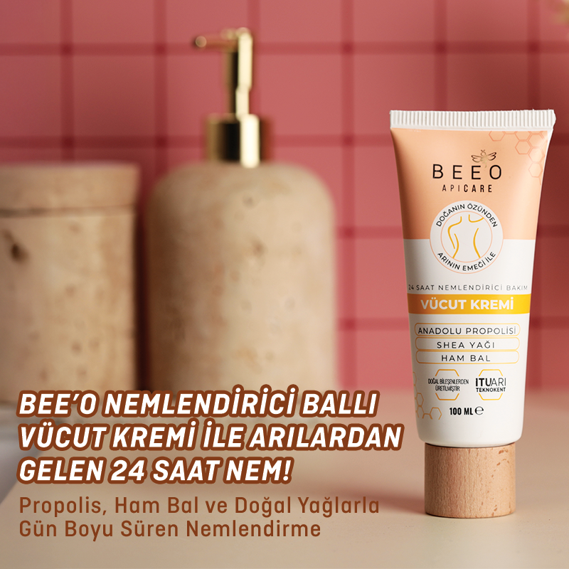BEEO Nemlendirici Ballı Vücut Kremi