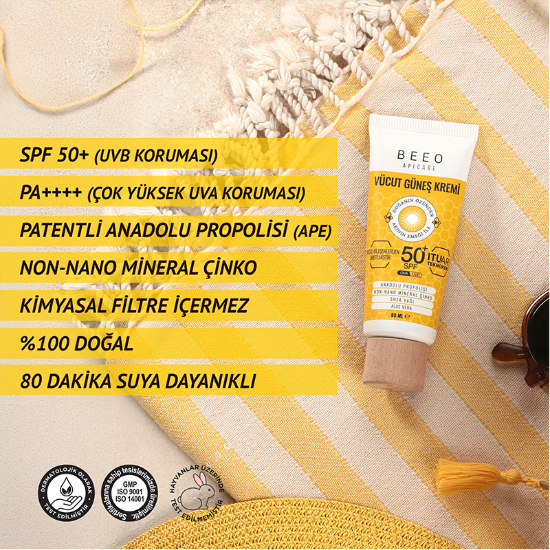 BEEO Propolisli Vücut Güneş Kremi