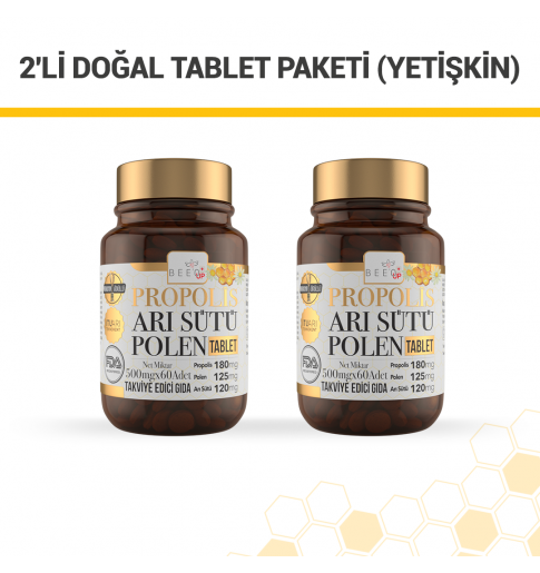 2'li Doğal Tablet Paketi (Yetişkin)