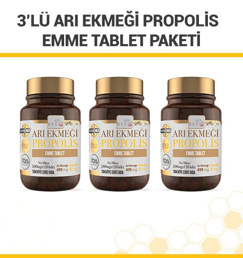 Beeo Up Arı Ekmeği Propolis  Emme Tablet Paketi 3'lü