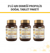 3'lü Arı Ekmeği Propolis Doğal Tablet Paketi